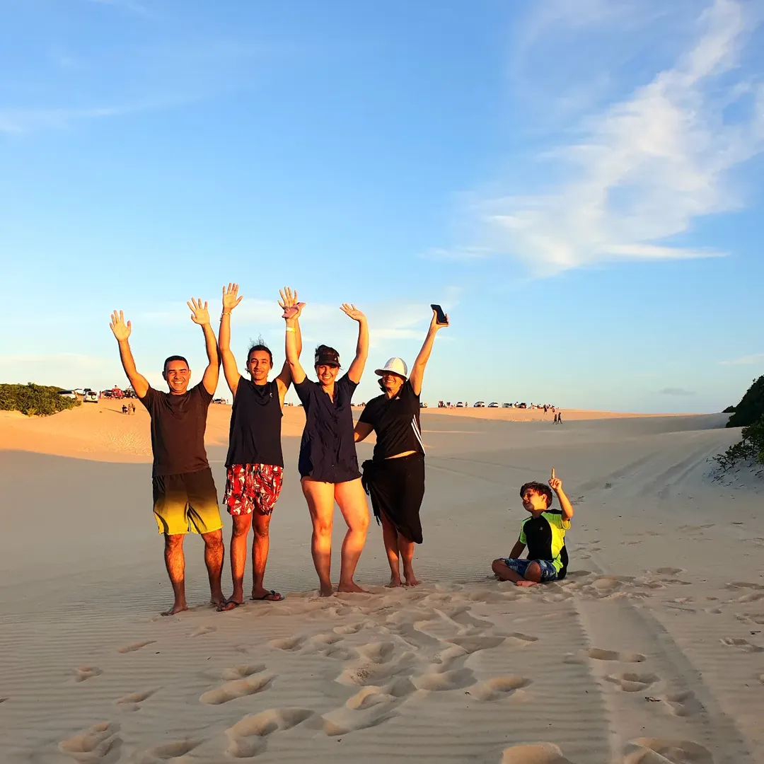 Pôr do sol nas dunas