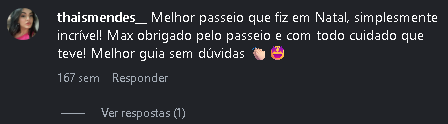 Comentário de cliente